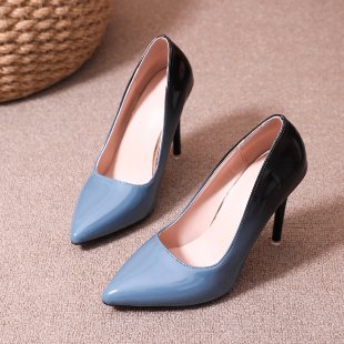 Damen elegante Lackpumps mit spitzem Zehenbereich R&B