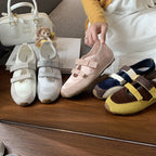 Damen Bequeme und modische Klettverschluss-Sneaker