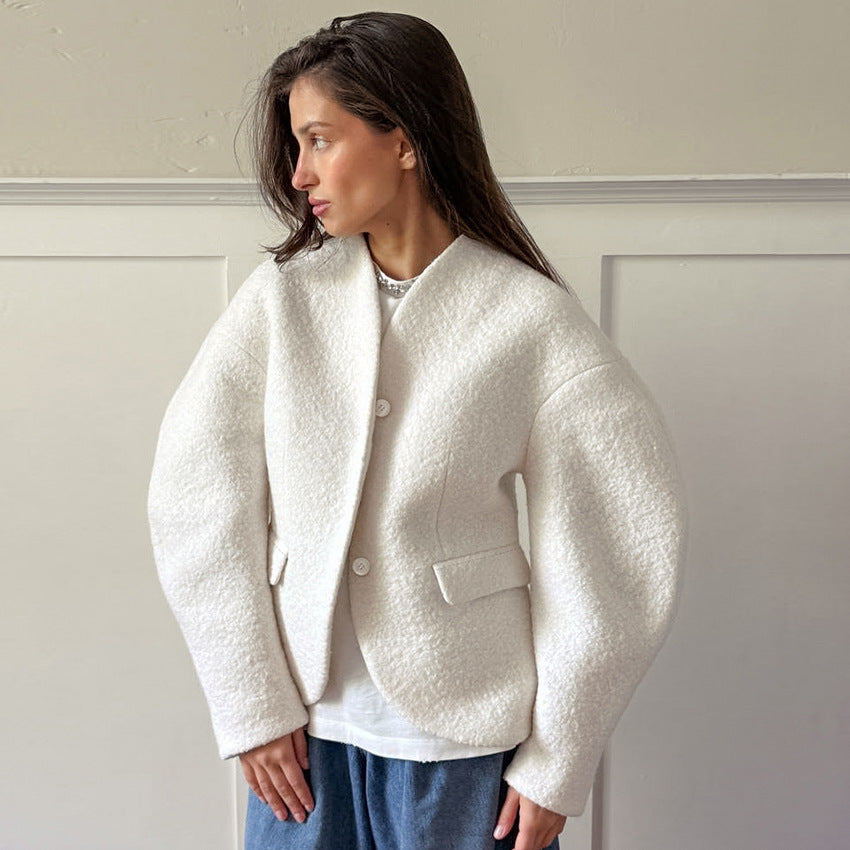 Damen Elegante und oversized Blazerjacke R&B