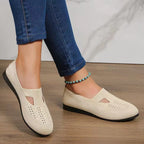 Damen atmungsaktive Filzschuhe mit offenem Design R&B