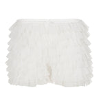 Damen Rüschen-Shorts mit elastischem Bund und verspieltem Design R&B