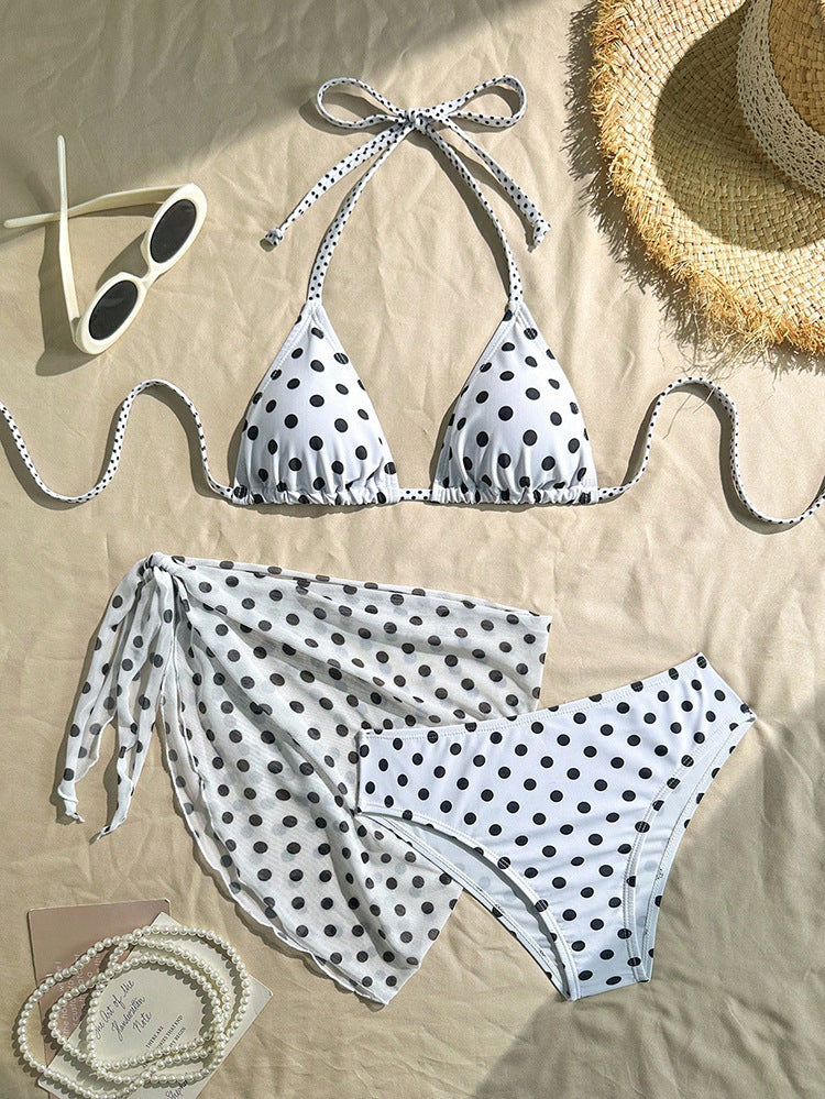 Damen Triangel-Bikini mit dekorativem Pareo R&B