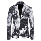 Herren eleganter Blazer im modernen Wolkenmuster