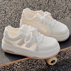 Damen Sportliche Sneakers mit atmungsaktive Mesh-Einsätze und gepolsterter Sohle R&B