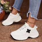 Damen Sportliche Sneakers mit atmungsaktivem Obermaterial und rutschfester Laufsohle R&B