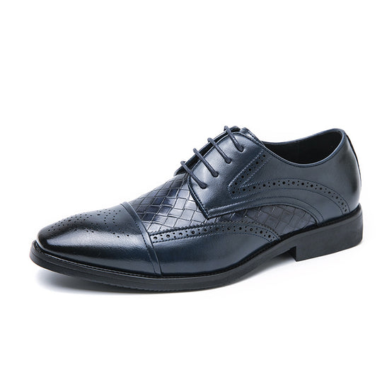 Damen Elegante Lederschuhe mit strukturiertem Obermaterial und klassischem Design R&B