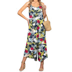 Damen Lässiger Jumpsuit mit floralem Design und weitem Bein R&B