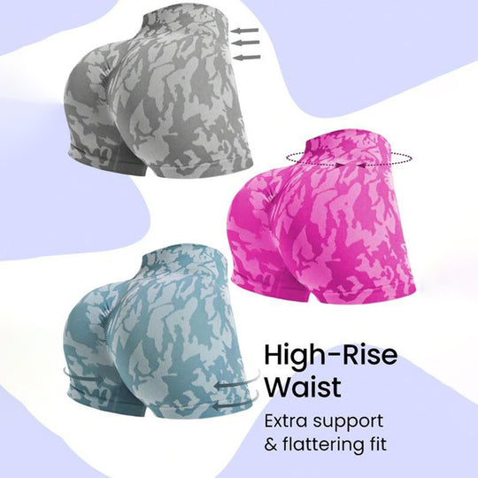 Damen Sportliche Ripp-Shorts mit hohem Bund und optimierter Passform R&B