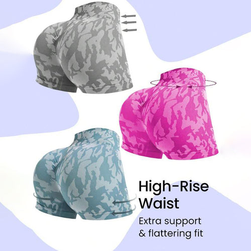 Damen Sportliche Ripp-Shorts mit hohem Bund und optimierter Passform R&B