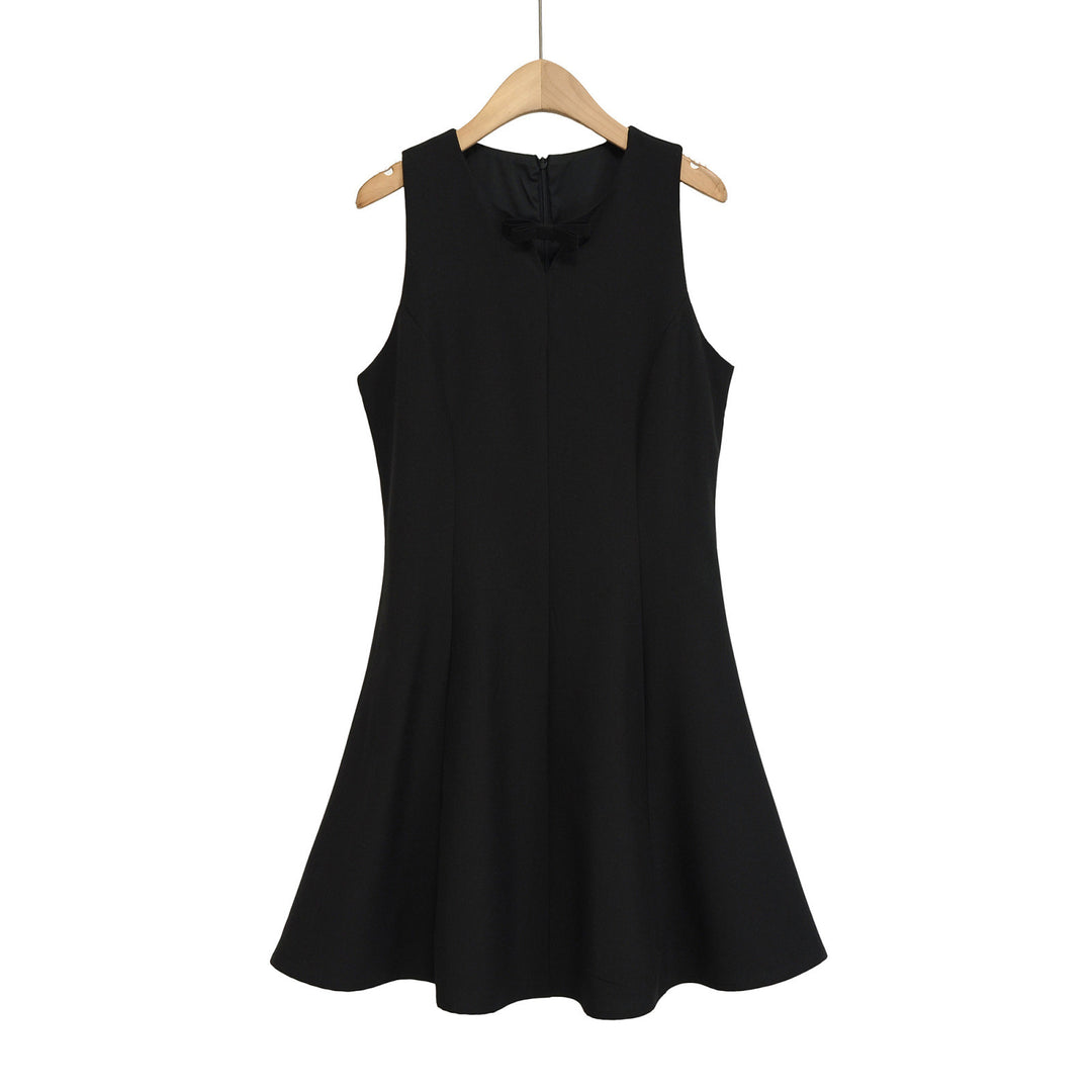 Damen Besprechungs-Kleid mit eleganter Schleifenverzierung und fließendem Schnitt R&B