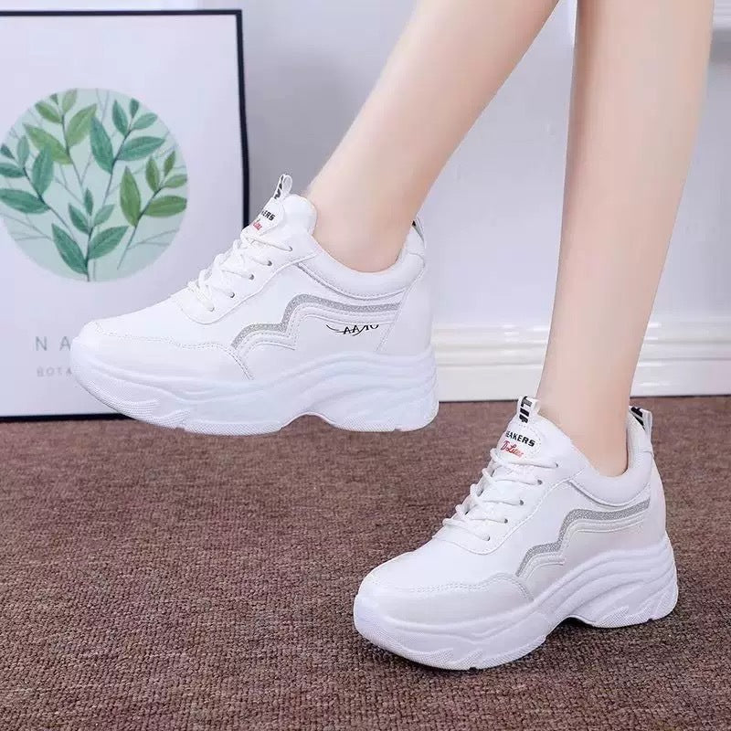 Damen Sportliche Sneakers mit modischem Plateau und atmungsaktivem Obermaterial R&B