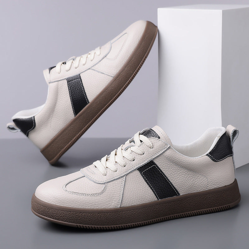 Damen Modische Sneakers aus hochwertigem Leder mit elegantem Design und rutschfester Sohle R&B