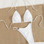 Damen Triangel-Bikini mit eleganten Rüschen R&B