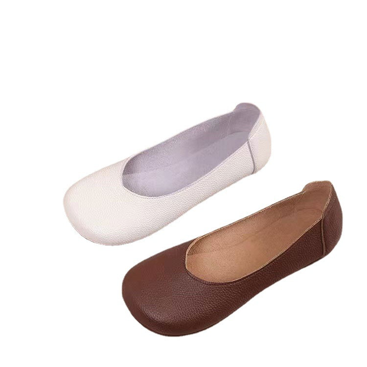 Damen Ballerinas aus hochwertigem Kunstleder mit gepolsterter Innensohle und elastischem Einstieg R&B