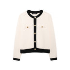 Damen Strickjacke mit dekorativen Knöpfen und praktischen Taschen R&B
