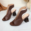 Damen Plateau-Pumps mit elegantem Riemendesign und rechteckigem Absatz R&B
