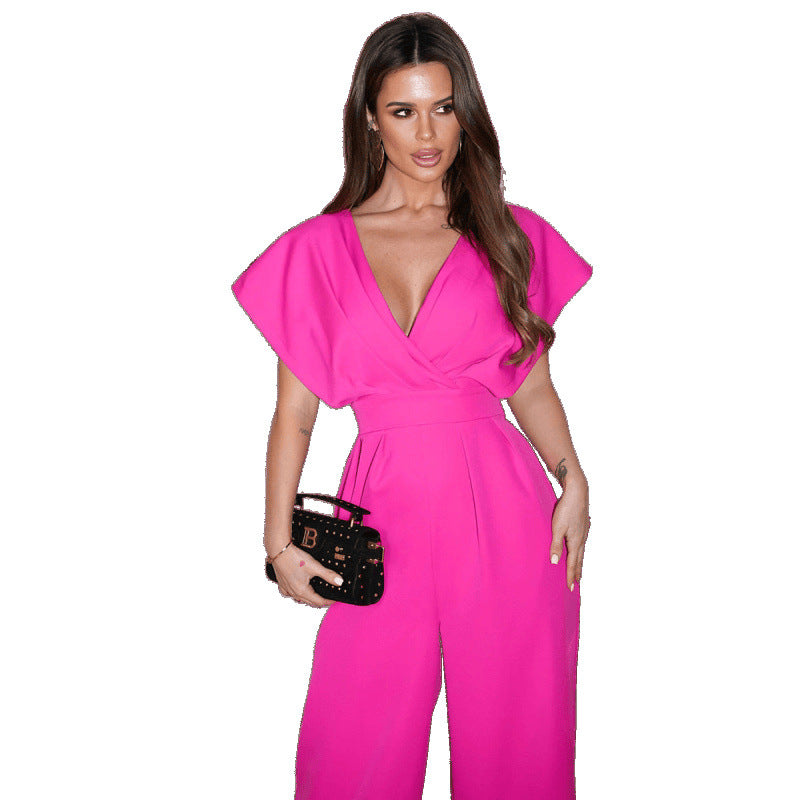 Damen Eleganter Weitbeiniger Jumpsuit R&B
