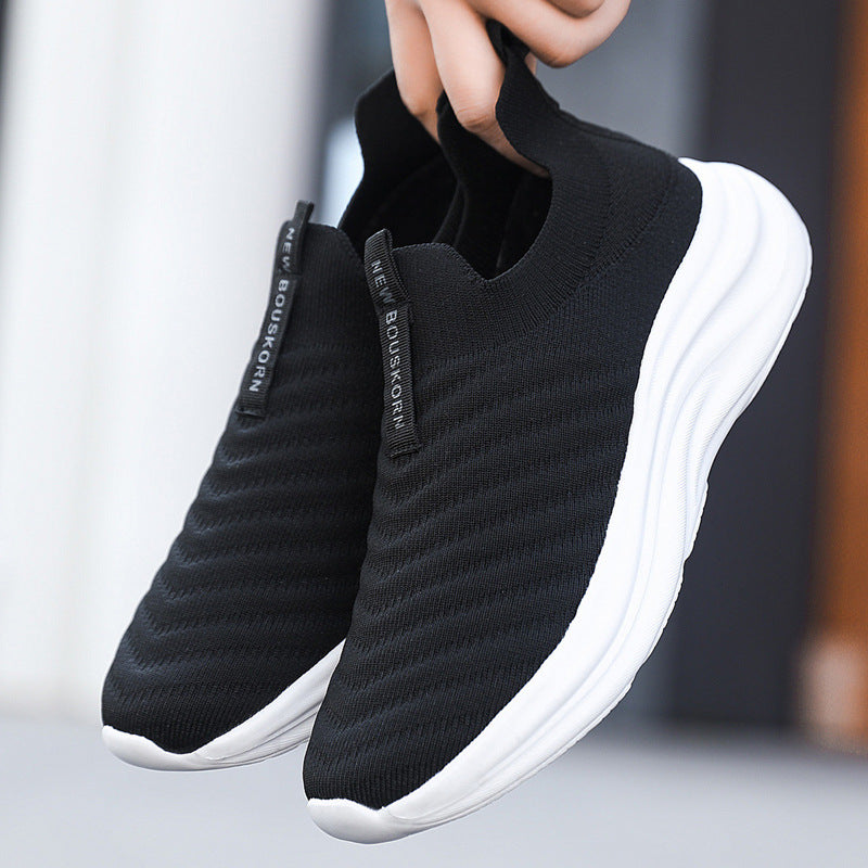 Damen Komfortable und atmungsaktive Slip-On Sneakers mit elastischem Obermaterial R&B