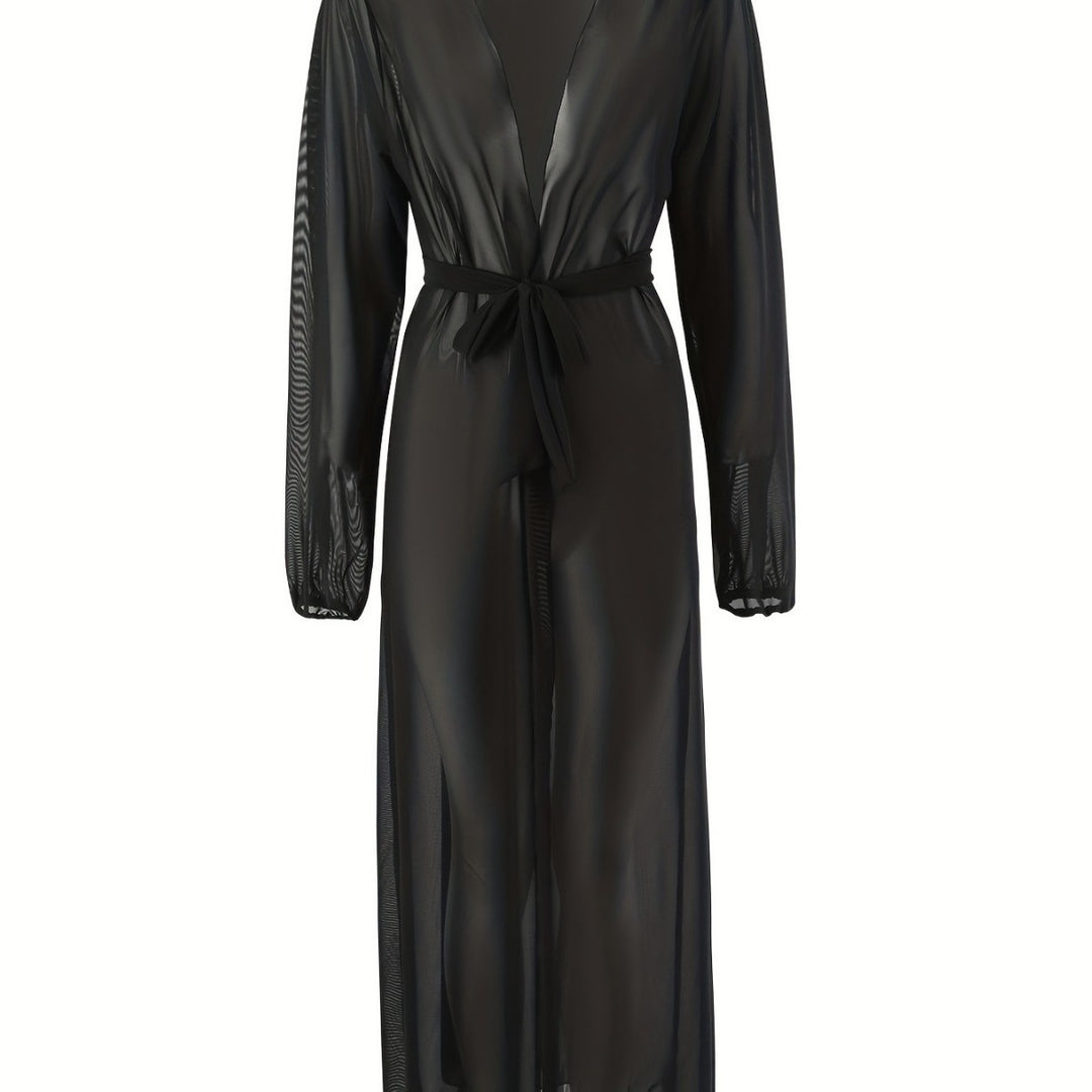 Damen Transparenter Maxikleid R&B