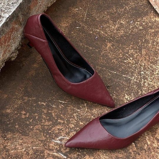 Damen elegante spitze Pumps mit klassischem Design R&B