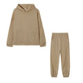Damen lässiges Hoodie-Set mit elastischer Taillierung und praktischen Taschen R&B