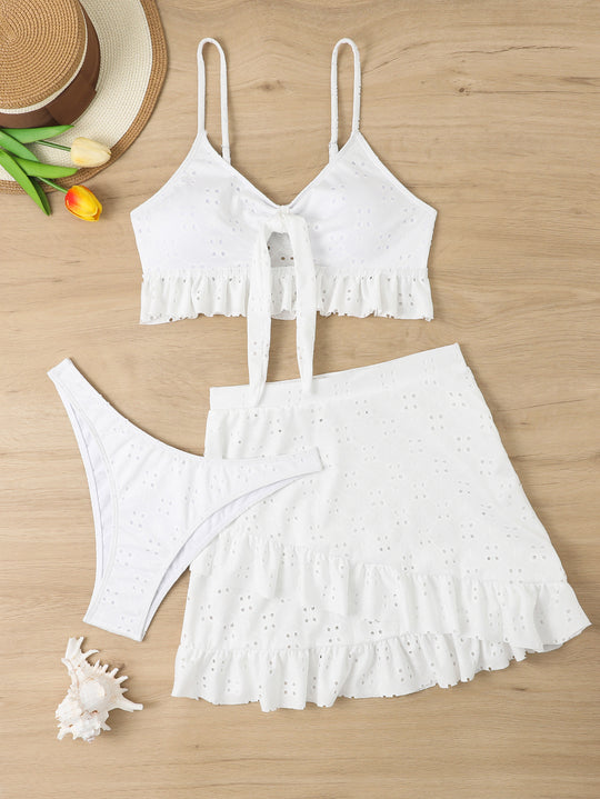 Damen Bikiniset mit Rüschendetails R&B