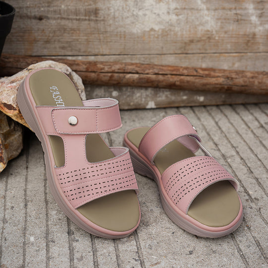 Damen Komfortable Sandalen mit verstellbaren Riemen und atmungsaktiver Oberfläche R&B