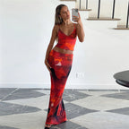 Damen Elegantes Sommerkleid mit floralem Design und schmalem Schnitt R&B