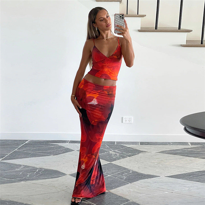 Damen Elegantes Sommerkleid mit floralem Design und schmalem Schnitt R&B