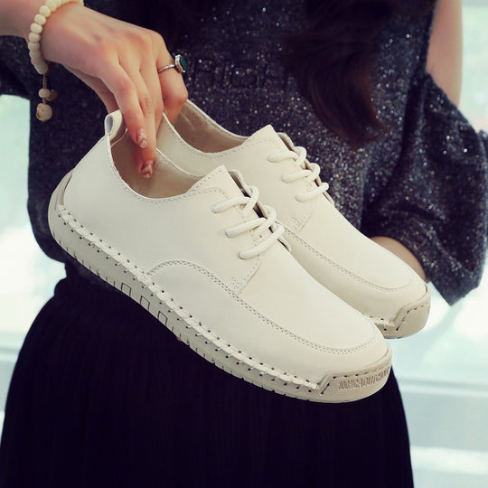 Damen Komfortable Schnürschuhe aus hochwertigem Leder R&B