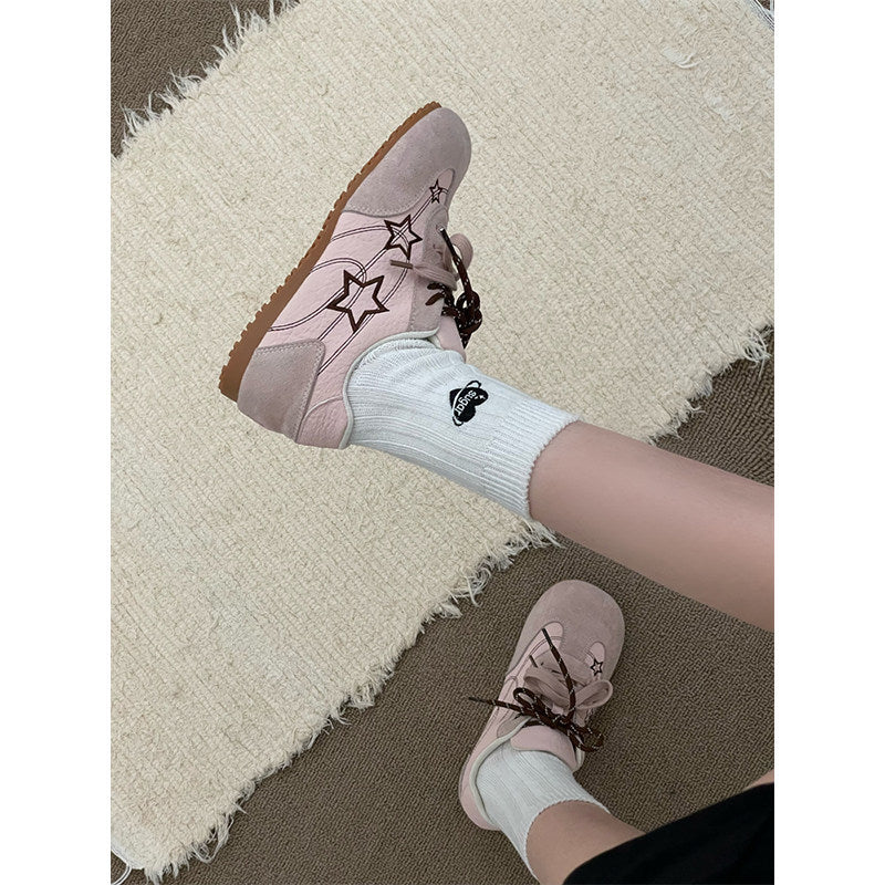Damen Sneaker mit modischem Sternen-Design und rutschfester Sohle R&B