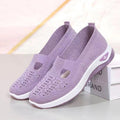 Damen Leichte und luftige Slip-On Sneakers mit elastischer Sohle R&B