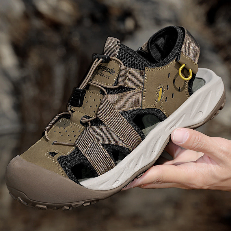 Damen Outdoor-Sandalen mit verstellbarem Riemen und rutschfester Sohle R&B
