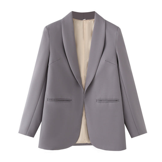 Damen eleganter Blazer mit einzigartigem Schnitt und Taschen R&B
