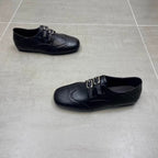 Damen Elegante Lacklederschuhe mit doppelter Schnallenverzierung R&B