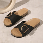 Damen modische Mules mit eleganter Schnallenverzierung und bequemer Fußbettung R&B