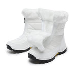 Damen Warmgefütterte Winterstiefel mit rutschfester Sohle und komfortablem Reißverschluss R&B