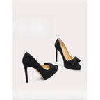 Damen High Heel Pumps mit eleganter Schleifenapplikation R&B