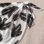 Damen Triangel-Bikini mit gefüttertem Oberteil und elegantem Wickeltuch