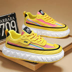 Damen Sportliche Lauf-Sneaker mit dickem Profil und atmungsaktiver Oberfläche R&B