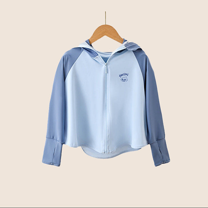 Damen leichte und atmungsaktive Sportjacke mit Kapuze R&B