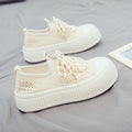 Damen modische und luftige Sneakers mit dicker Sohle R&B