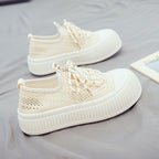 Damen modische und luftige Sneakers mit dicker Sohle R&B