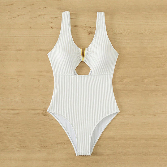 Damen Einteiliger Badeanzug mit geschmackvollem Cut-Out-Design R&B