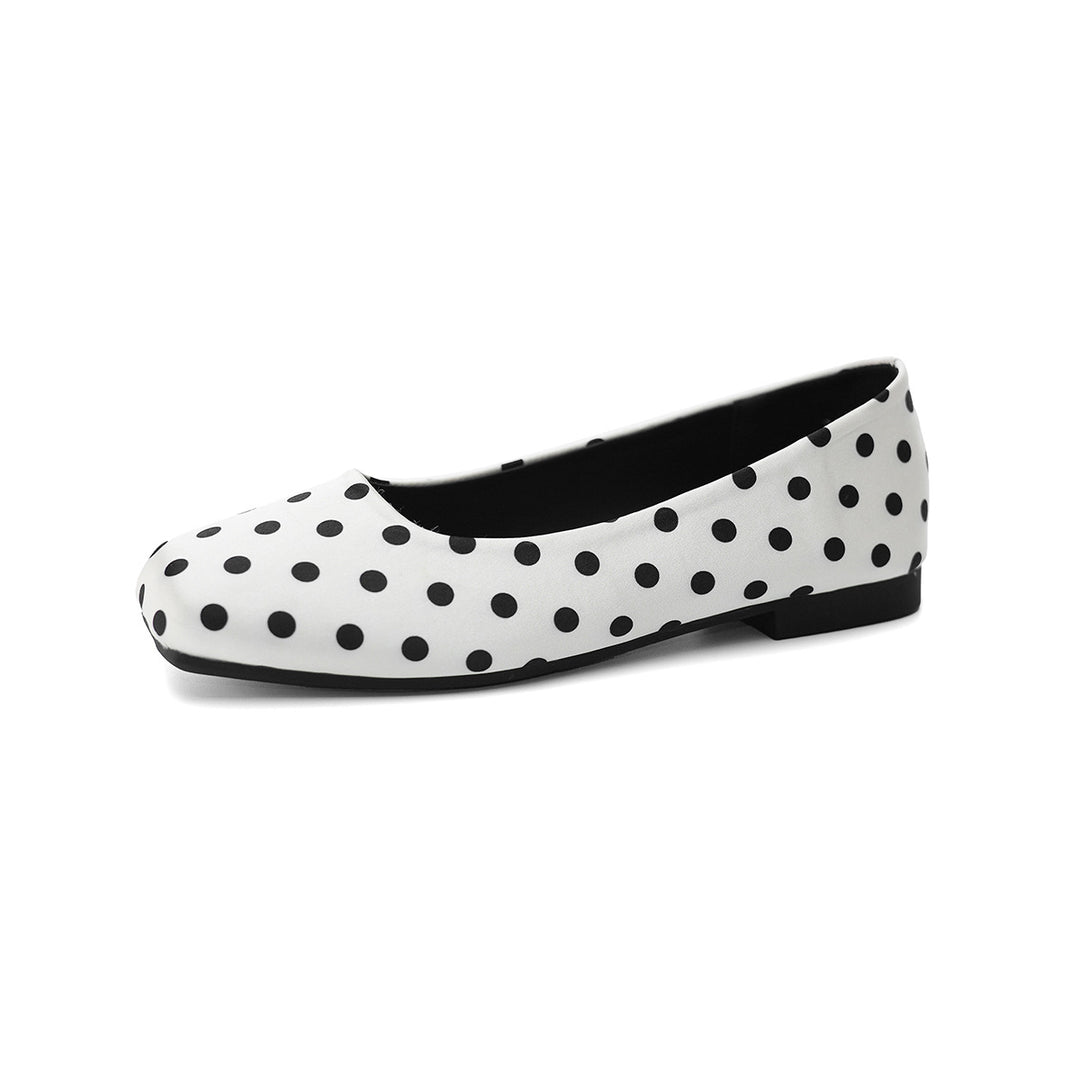 Damen Ballerinas mit verspieltem Punktedesign und bequemem Fußbett R&B