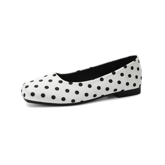 Damen Ballerinas mit verspieltem Punktedesign und bequemem Fußbett R&B