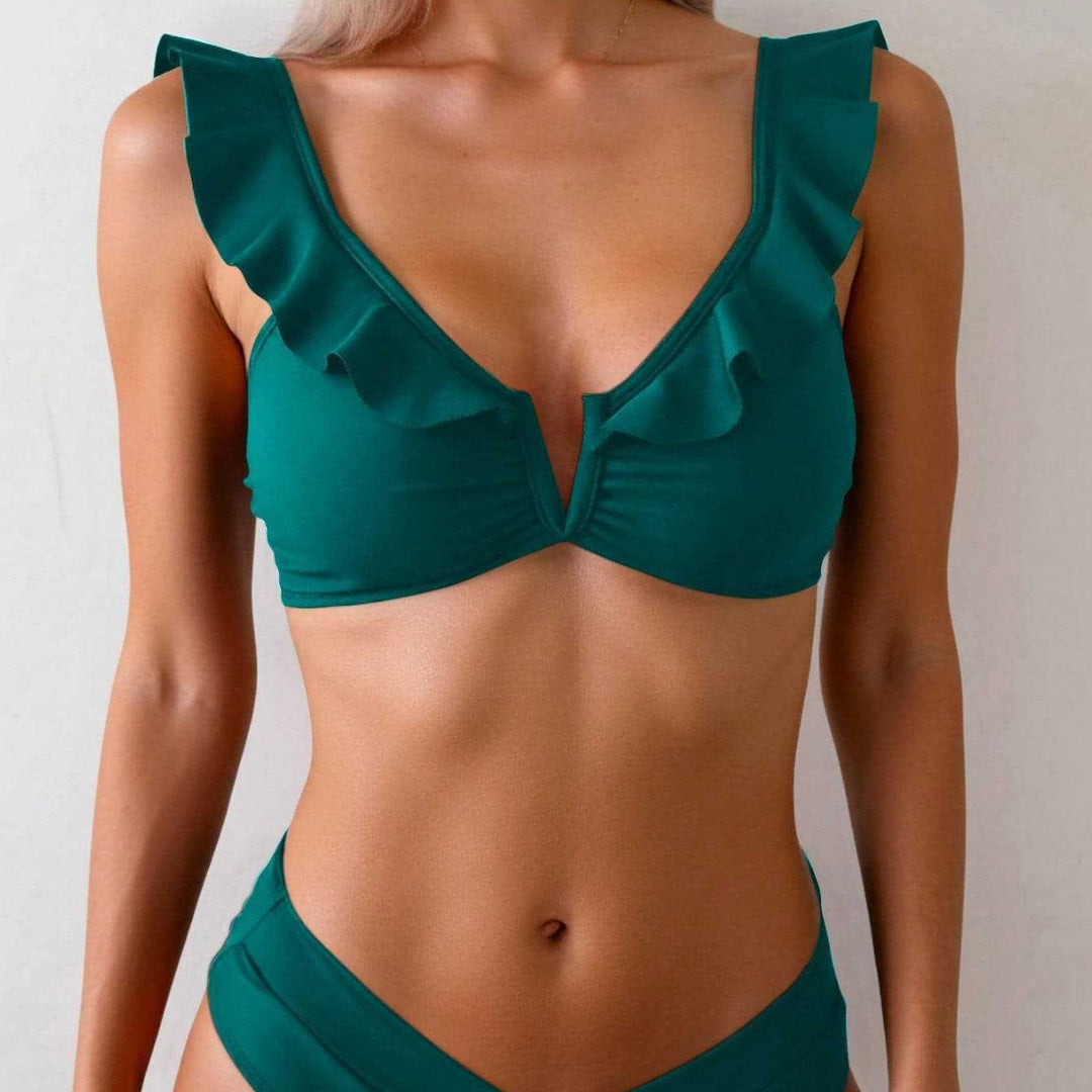 Damen Bikini-Set mit raffinierten Rüschendetails R&B