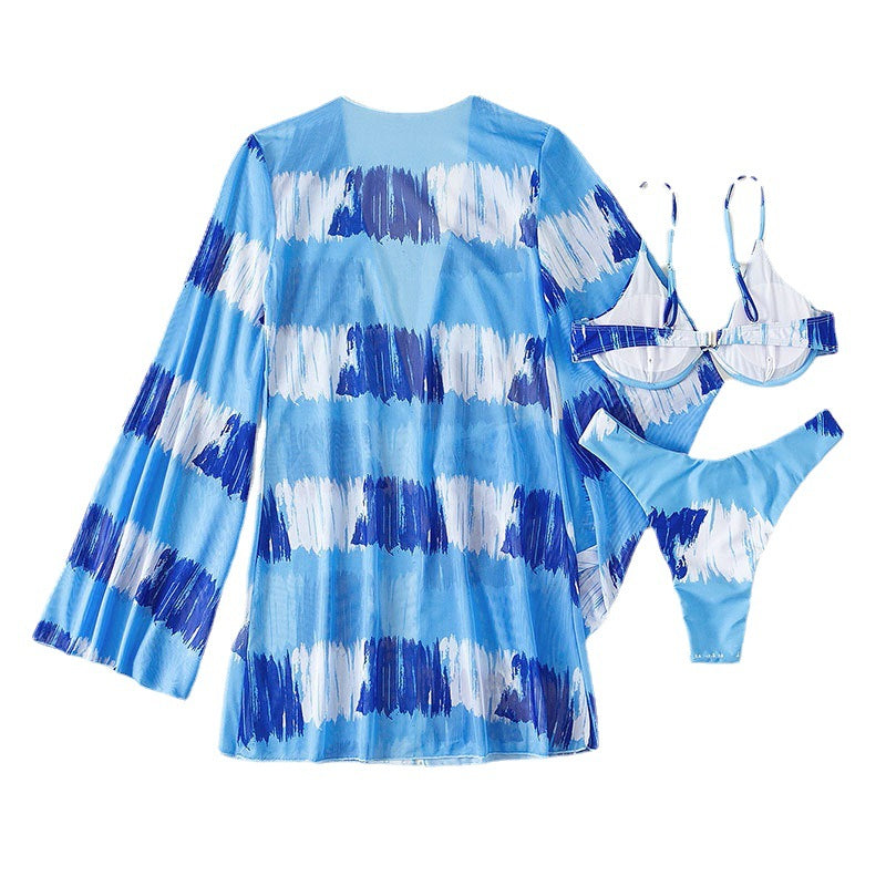 Damen Bikiniset mit transparentem Kimono und modernem Design R&B
