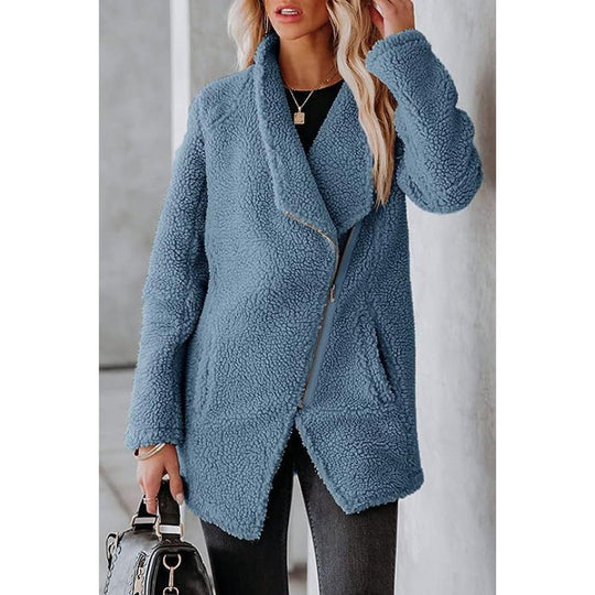 Damen kuschelige Teddyjacke R&B