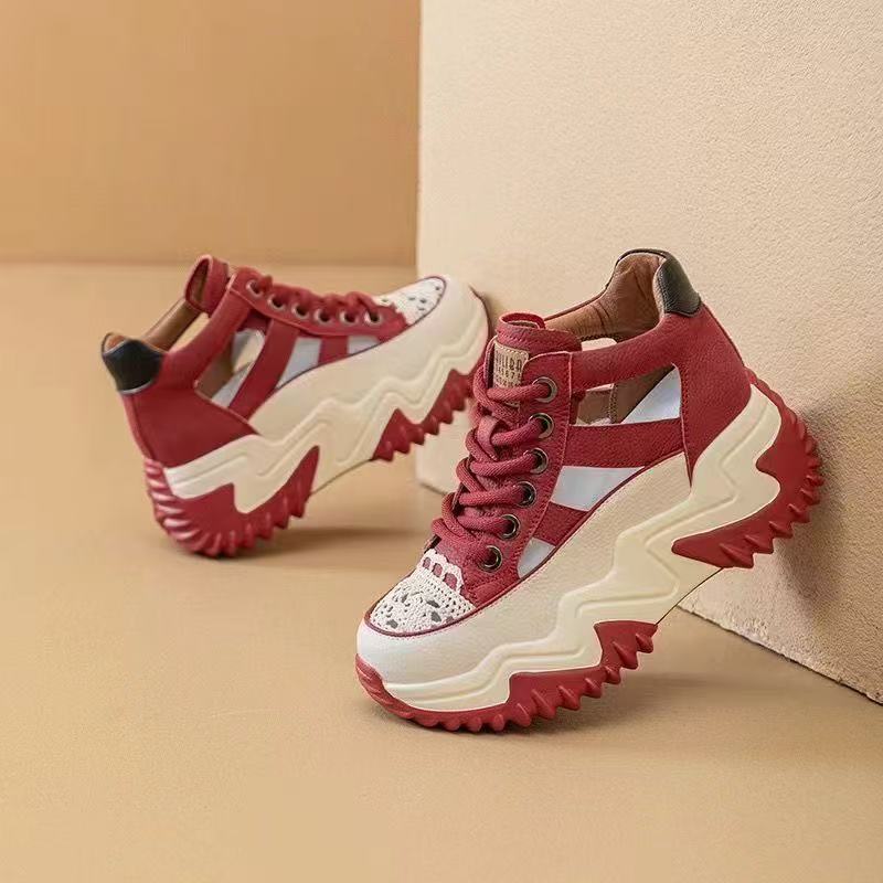 Damen Sportliche Sneaker mit rutschfester Sohle und atmungsaktiver Mesh-Oberfläche R&B